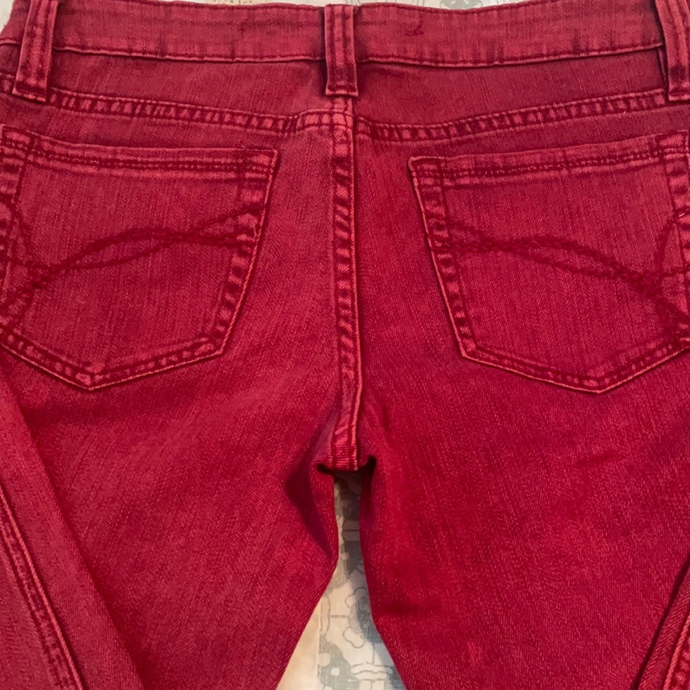 [REFUGE] Red Colored Skinny Jeans